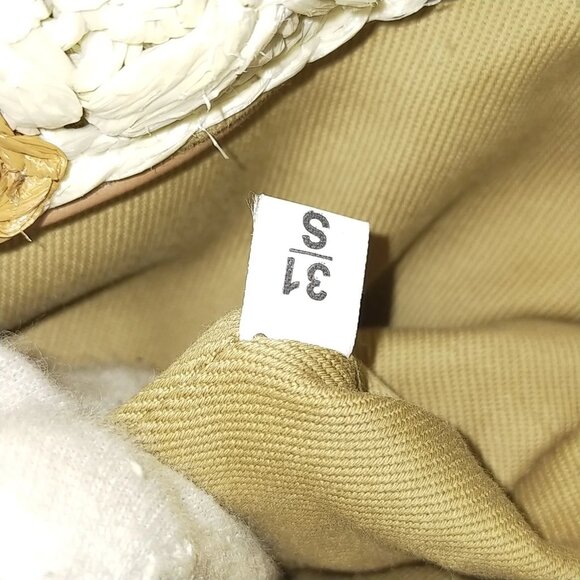 Authentic Prada Hand Bag Brown Raffia mn715-112925 - Picture 15 of 16